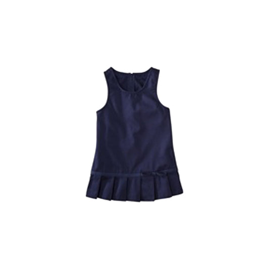 Girls Pleated Hem Jumper (Navy)