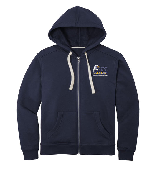 Adult Blue Zip up Hoodie/ logo