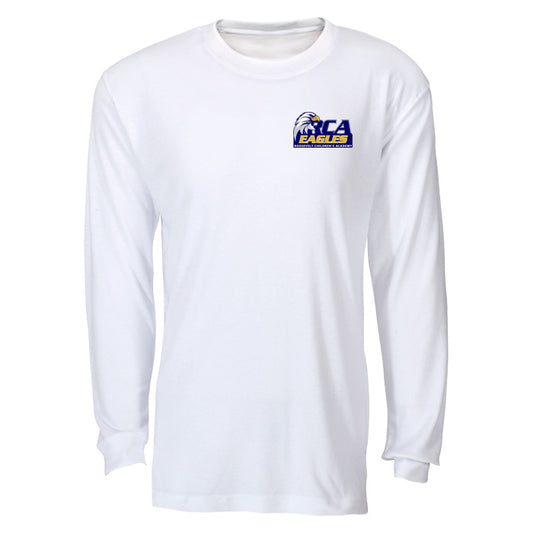 PE Long Sleeve white t-shirt